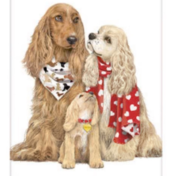 FANCYFLOURS Spaniel Dog Flour Sack  Dish Towel  30" x 30" -New - Picture 2 of 6